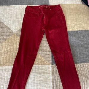 🔥🔥AMERICAN EAGLE RED JEGGINGS🔥🔥